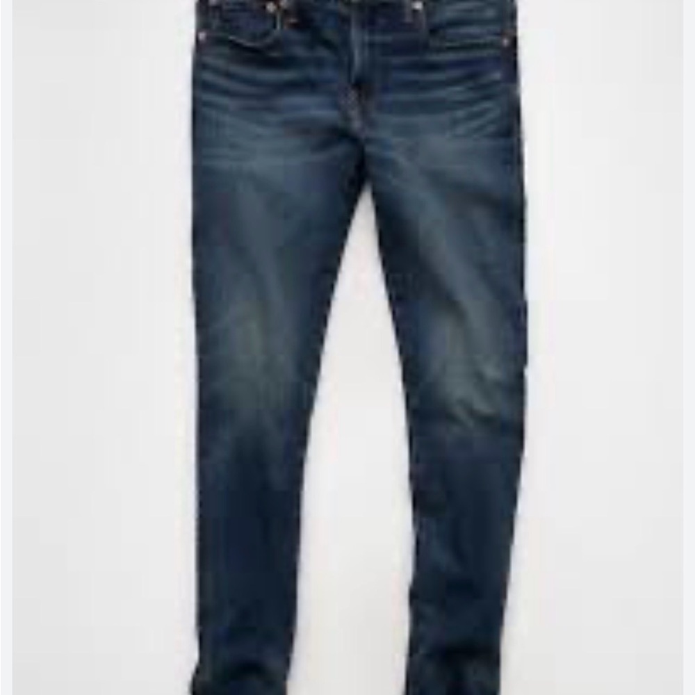 American Eagle Outfitters Airflex Dark Blue Skinny Jeans 32x32